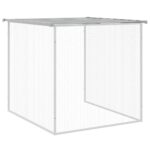 vidaXL Klietka pre kurčatá strecha bledosivá 203x98x90 cm poz. oceľ – Obrázok 7
