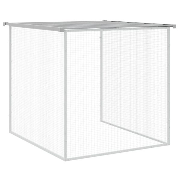 VXL8720845916695_g_en_hd_5.jpg vidaXL Klietka pre kurčatá strecha bledosivá 203x98x90 cm poz. oceľ – Obrázok 7
