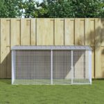 vidaXL Klietka pre kurčatá strecha bledosivá 203x98x90 cm poz. oceľ