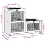 vidaXL Klietka pre škrečka 81x40x60 cm jedľové masívne drevo – Obrázok 9