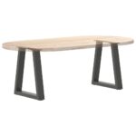 vidaXL Nohy jedálenského stola V-Shape 2 ks Antracit 28x(42-43,3) cm – Obrázok 8