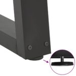 vidaXL Nohy jedálenského stola V-Shape 2 ks Antracit 28x(42-43,3) cm – Obrázok 9