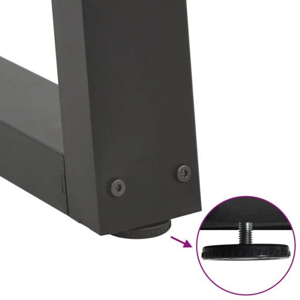 vidaXL Nohy jedálenského stola V-Shape 2 ks Antracit 60x(42-43,3) cm – Obrázok 9