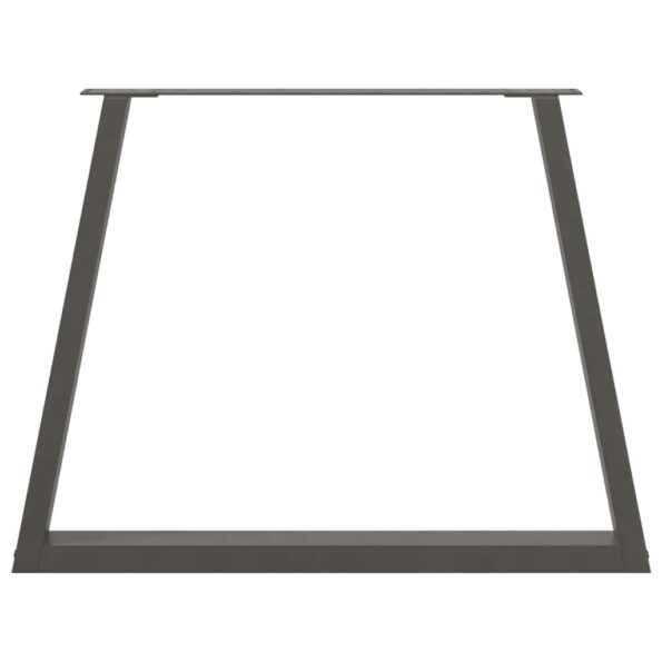 vidaXL Nohy jedálenského stola V-Shape 2 ks Antracit 100x(72-73,3) cm – Obrázok 5