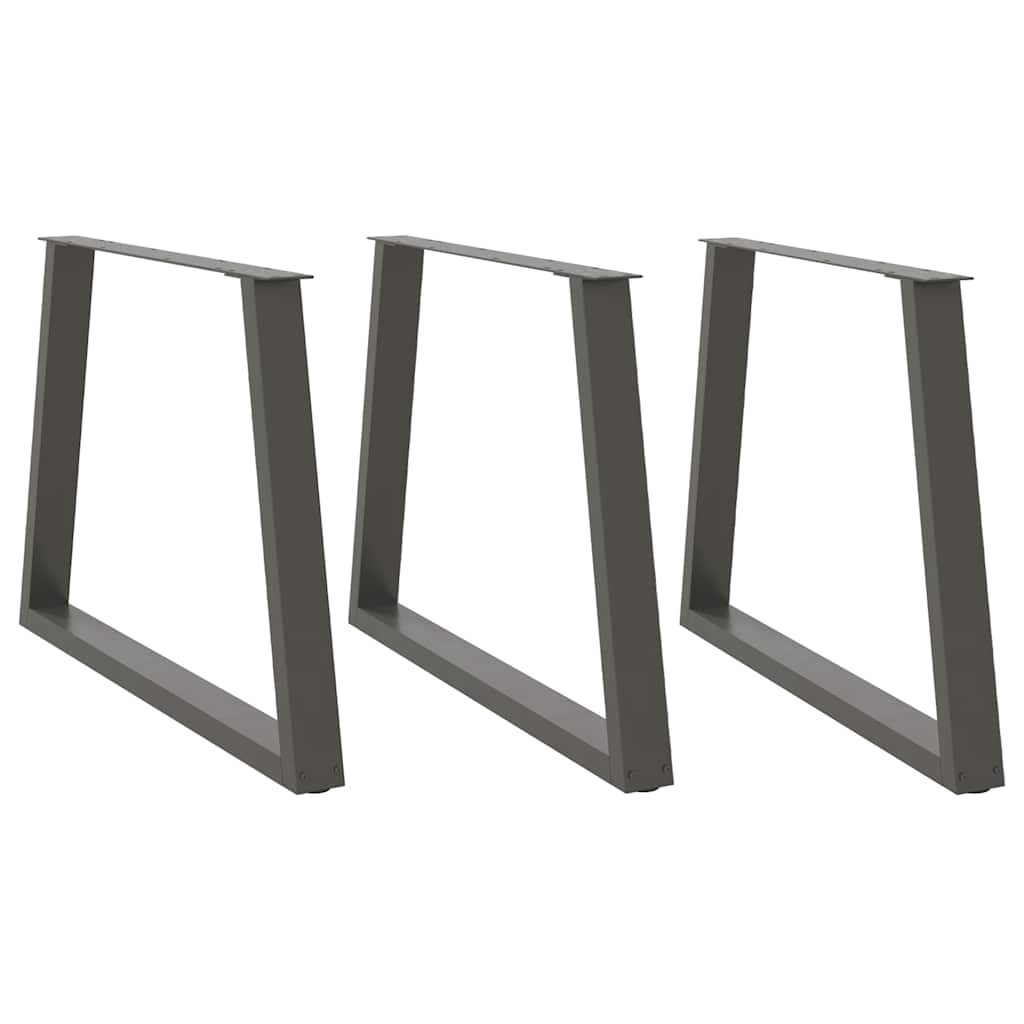 VXL8721102957598_a_en_hd_1.jpg vidaXL Nohy k jedálenskému stolu v tvare V, 3 ks, antracitové, 90 x (72-73,3) cm, oceľ – Obrázok 1