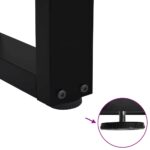 vidaXL Nohy jedálenského stola V-Shape 2 ks Čierna 40x(30-31,3)cm Oceľ – Obrázok 9