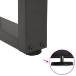 vidaXL Nohy jedálenského stola V-Shape 2 ks Antracit 40x(30-31,3) cm – Obrázok 9