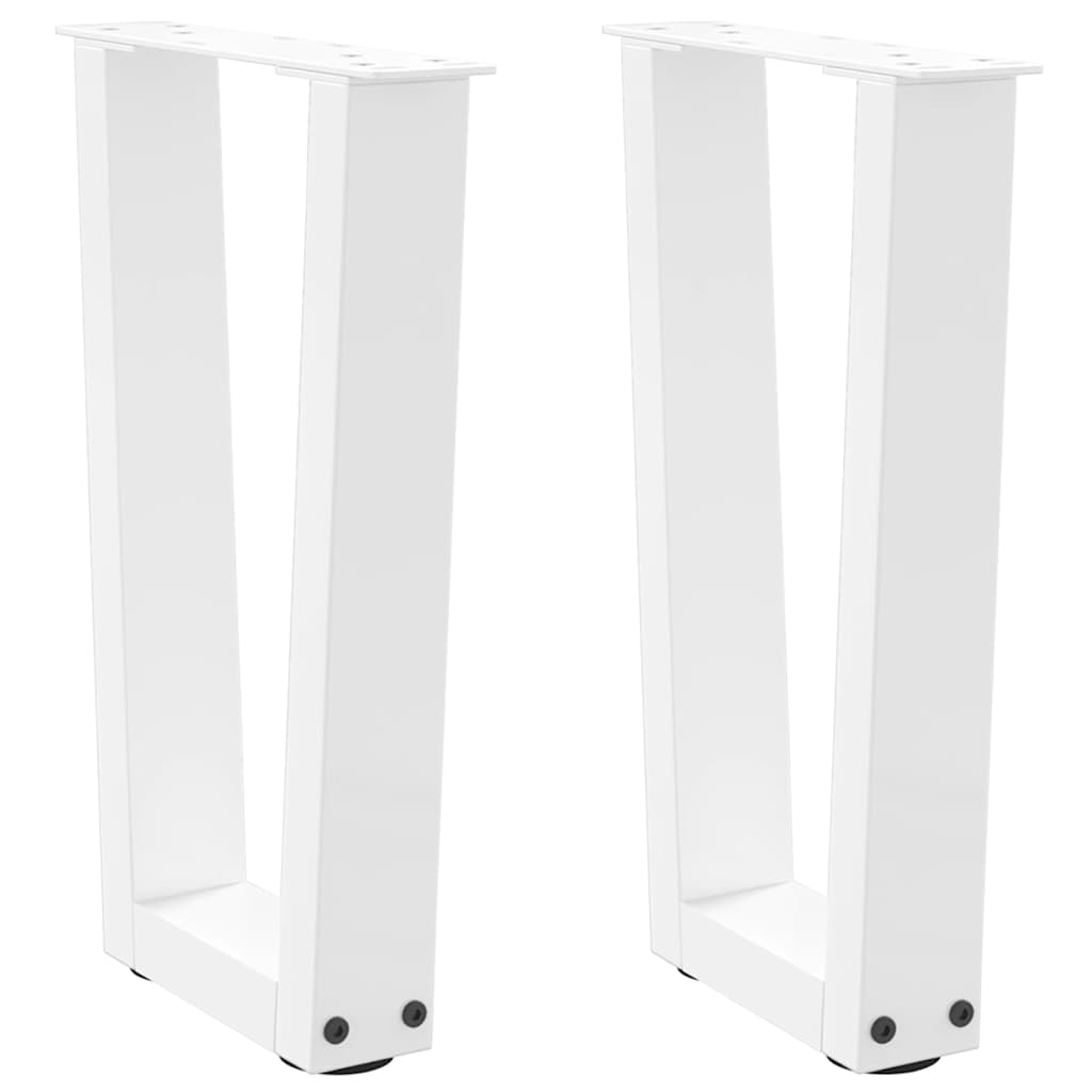 VXL8721102957901_a_en_hd_1.jpg vidaXL Nohy konferenčného stolíka v tvare V, 2 ks, biele, 38 x (42-43,3) cm, oceľové – Obrázok 1
