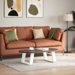 vidaXL Nohy konferenčného stolíka v tvare U, 2 ks, biele, 40 x (30-31) cm, oceľové – Obrázok 3