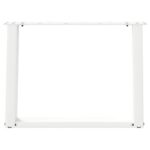 VidaXL Nohy konferenčného stolíka v tvare U 2 ks Biela 60x(42-43) cm – Obrázok 5