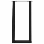 vidaXL Nohy ku konzolovému stolu v tvare U, 2 ks, čierne, 28 x (72-73) cm, oceľové – Obrázok 5