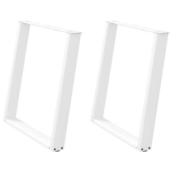 VXL8721158314574_g_en_hd_1.jpg vidaXL Nohy jedálenského stola v tvare U 2 ks Biela 80x(72-73) cm Oceľ – Obrázok 2