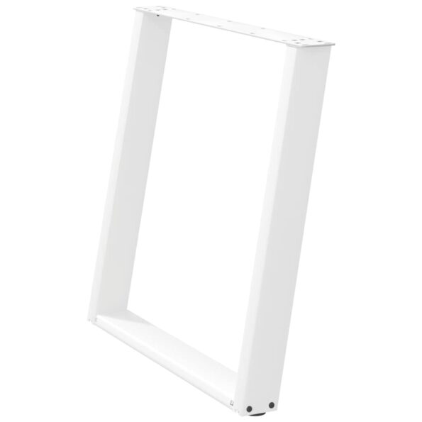 VXL8721158314574_g_en_hd_3.jpg vidaXL Nohy jedálenského stola v tvare U 2 ks Biela 80x(72-73) cm Oceľ – Obrázok 4