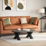 vidaXL Nohy konferenčného stolíka X-Shaped 2 ks Čierna 60x(30-31) cm – Obrázok 2