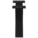vidaXL Nohy konferenčného stolíka X-Shaped 2 ks Čierna 60x(30-31) cm – Obrázok 6