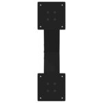 vidaXL Nohy konferenčného stolíka X-Shaped 2 ks Čierna 60x(30-31) cm – Obrázok 7