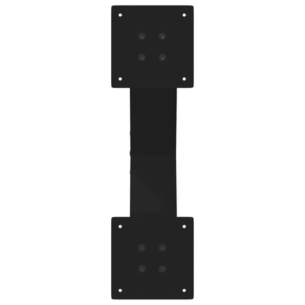 vidaXL Nohy konferenčného stolíka X-Shaped 2 ks Čierna 60x(30-31) cm – Obrázok 7