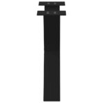 vidaXL Nohy konferenčného stolíka v tvare X, 2 ks, čierne, 50 x (42-43) cm, oceľové – Obrázok 6