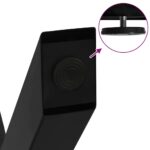 vidaXL Nohy konferenčného stolíka v tvare X, 2 ks, čierne, 50 x (42-43) cm, oceľové – Obrázok 9