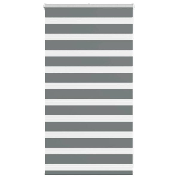VXL8721158344014_a_en_hd_1.jpg vidaXL Zebra roleta tmavošedá 75x100 cm šírka látky 70,9 cm polyester – Obrázok 1