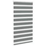 vidaXL Zebra roleta tmavošedá 75x100 cm šírka látky 70,9 cm polyester – Obrázok 3