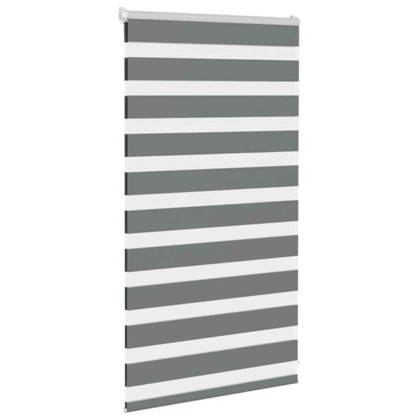 VXL8721158344014_g_en_hd_2.jpg vidaXL Zebra roleta tmavošedá 75x100 cm šírka látky 70,9 cm polyester – Obrázok 3