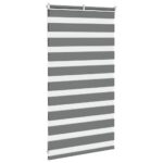 vidaXL Zebra roleta tmavošedá 75x100 cm šírka látky 70,9 cm polyester – Obrázok 4