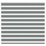 vidaXL Zebra roleta tmavošedá 155x100 cm šírka látky 150,9cm polyester