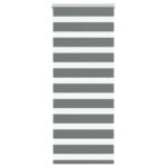 vidaXL Zebra roleta tmavošedá 60x150 cm šírka látky 55,9 cm polyester