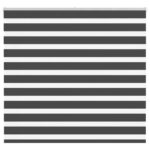 vidaXL Zebra roleta čierna 155x150 cm šírka látky 150,9cm polyester
