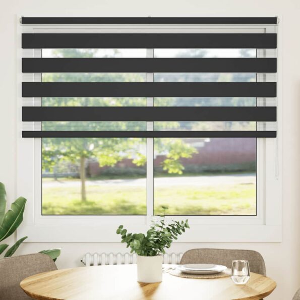 VXL8721158345479_g_en_hd_1.jpg vidaXL Zebra roleta čierna 155x150 cm šírka látky 150,9cm polyester – Obrázok 2