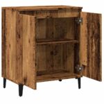 vidaXL Komoda staré drevo 60x35x70 cm spracované drevo – Obrázok 7