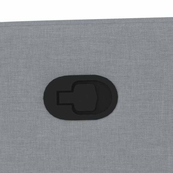 vidaXL Sklápacie masážne kreslo bledosivé látka – Obrázok 9