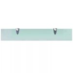 vidaXL Nástenná sklenená polička, 60x10 cm, 8 mm – Obrázok 3