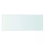 vidaXL Poličkový panel z priehľadného skla, 40x15 cm – Obrázok 2