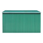 vidaXL Záhradná kôlňa 257x298x178 cm, kov, zelená – Obrázok 7