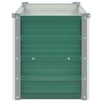 vidaXL Vyvýšený záhradný záhon, pozinkovaná oceľ 100x40x45 cm, zelený – Obrázok 6