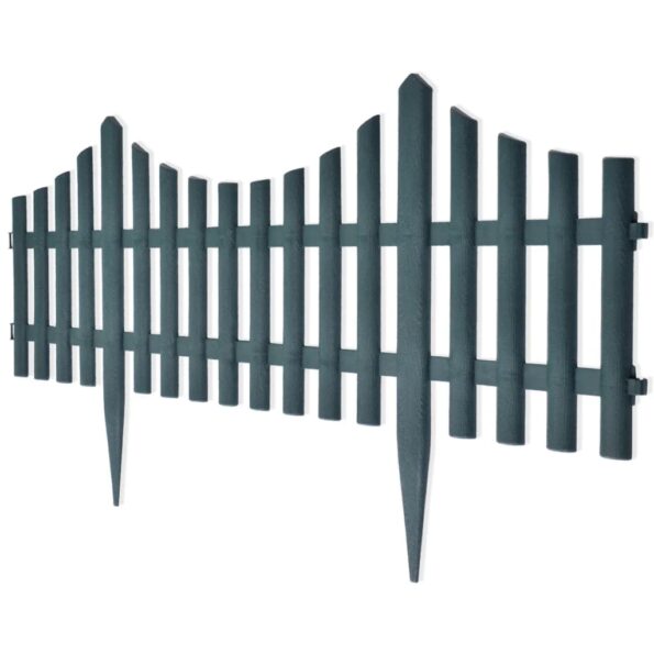 vidaXL Trávnikové lemy 17 ks, 10 m, zelené – Obrázok 6