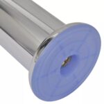 4 okrúhle nohy na pohovku, chrómové, 180 mm – Obrázok 2