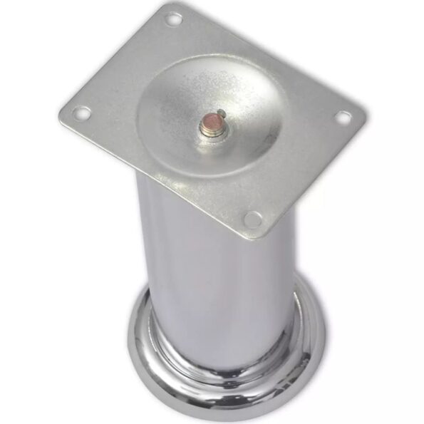 4 okrúhle nohy na pohovku, chrómové, 180 mm – Obrázok 3