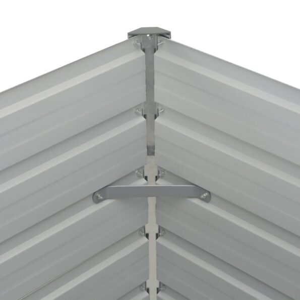 vidaXL Vyvýšený záhradný kvetináč 160x80x77 cm pozinkovaná oceľ – Obrázok 7