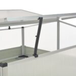 vidaXL Skleník antracitový 100x100x77 cm pozinkovaná oceľ – Obrázok 5