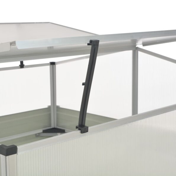 vidaXL Skleník antracitový 100x100x77 cm pozinkovaná oceľ – Obrázok 5