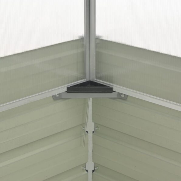 vidaXL Skleník antracitový 100x100x77 cm pozinkovaná oceľ – Obrázok 6