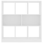 vidaXL Knižnica, biela 97,5x29,5x100 cm, kompozitné drevo – Obrázok 4