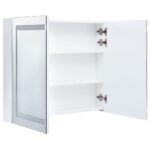 vidaXL LED kúpeľňová zrkadlová skrinka 80x12,2x68 cm – Obrázok 5