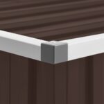 vidaXL Záhradný úložný box hnedý 129x67x65 cm – Obrázok 2