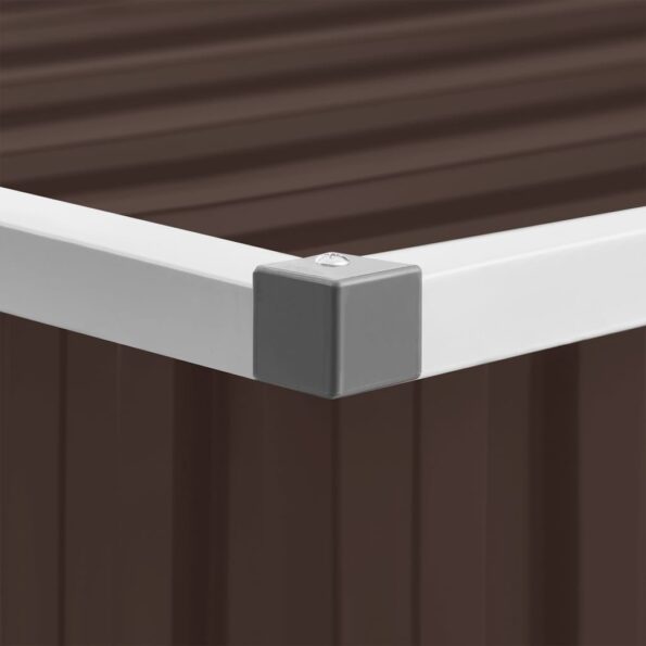 vidaXL Záhradný úložný box hnedý 129x67x65 cm – Obrázok 2