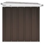 vidaXL Záhradný úložný box hnedý 129x67x65 cm – Obrázok 5
