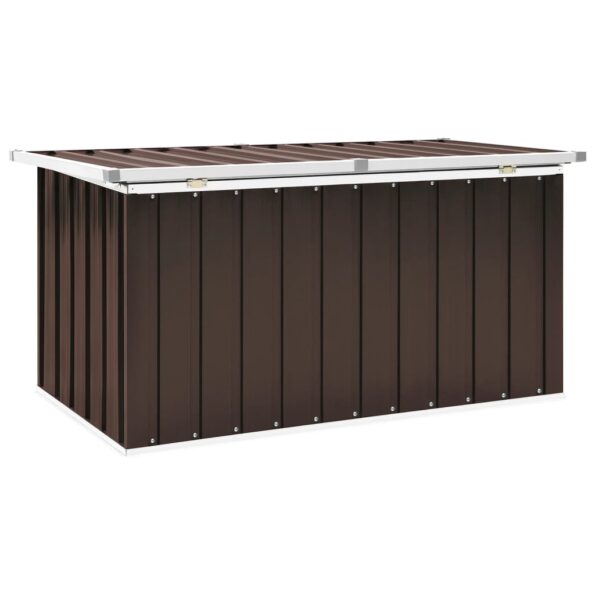 vidaXL Záhradný úložný box hnedý 129x67x65 cm – Obrázok 6